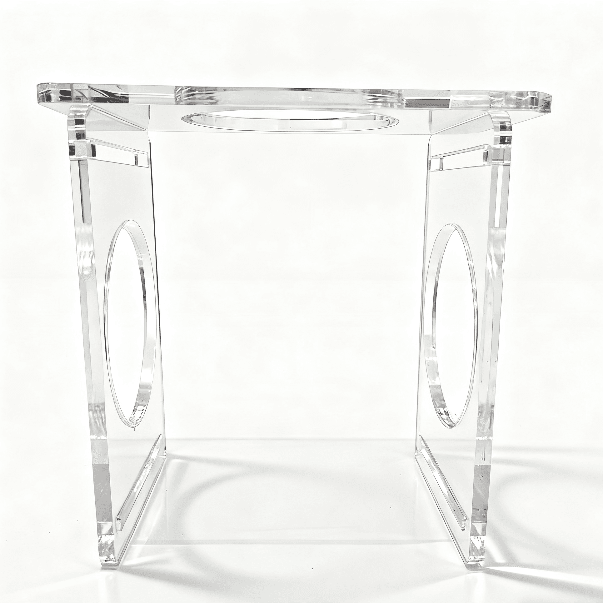 Acrylic stand for a portable coffee machine