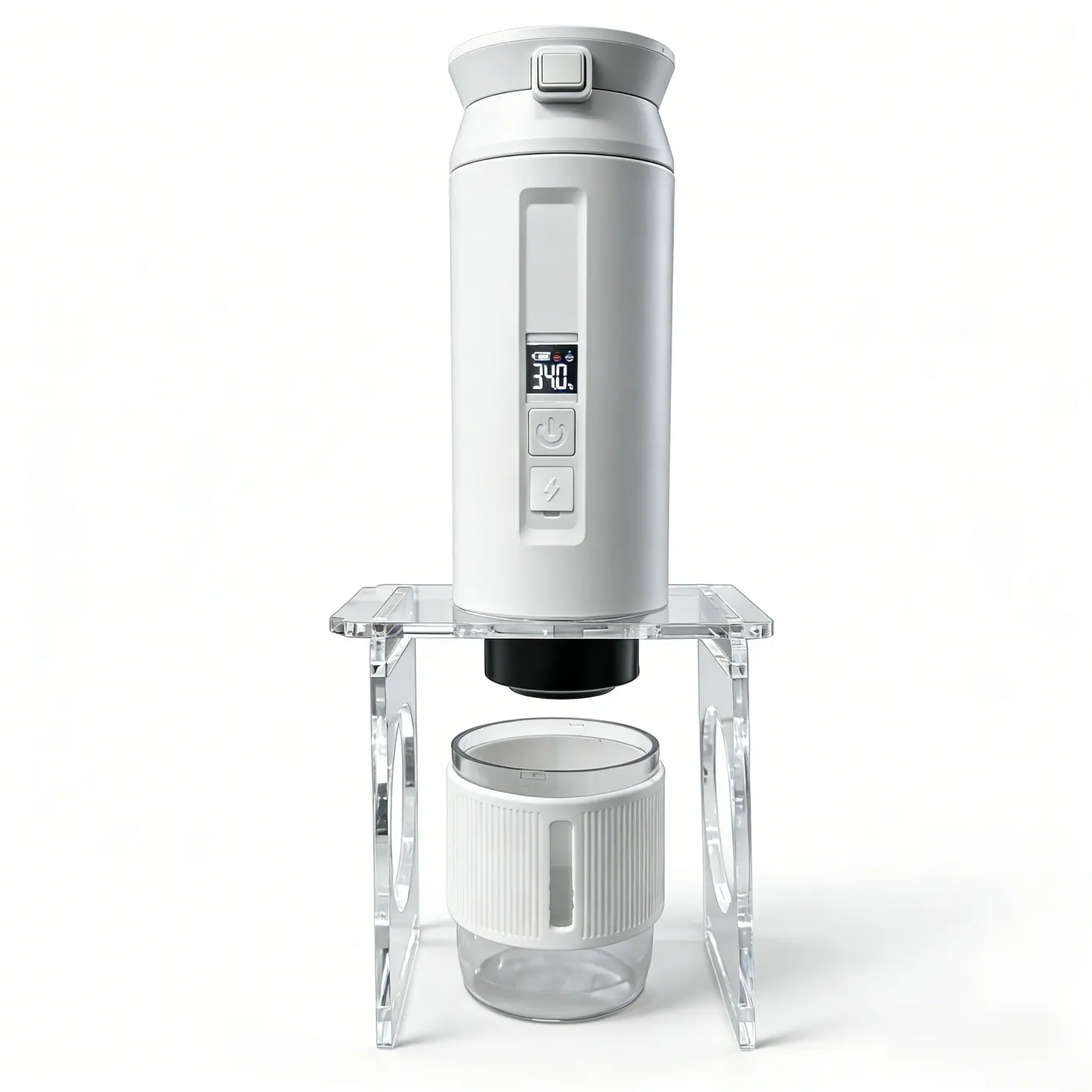 DQ-010 portable espresso machine with cup stand