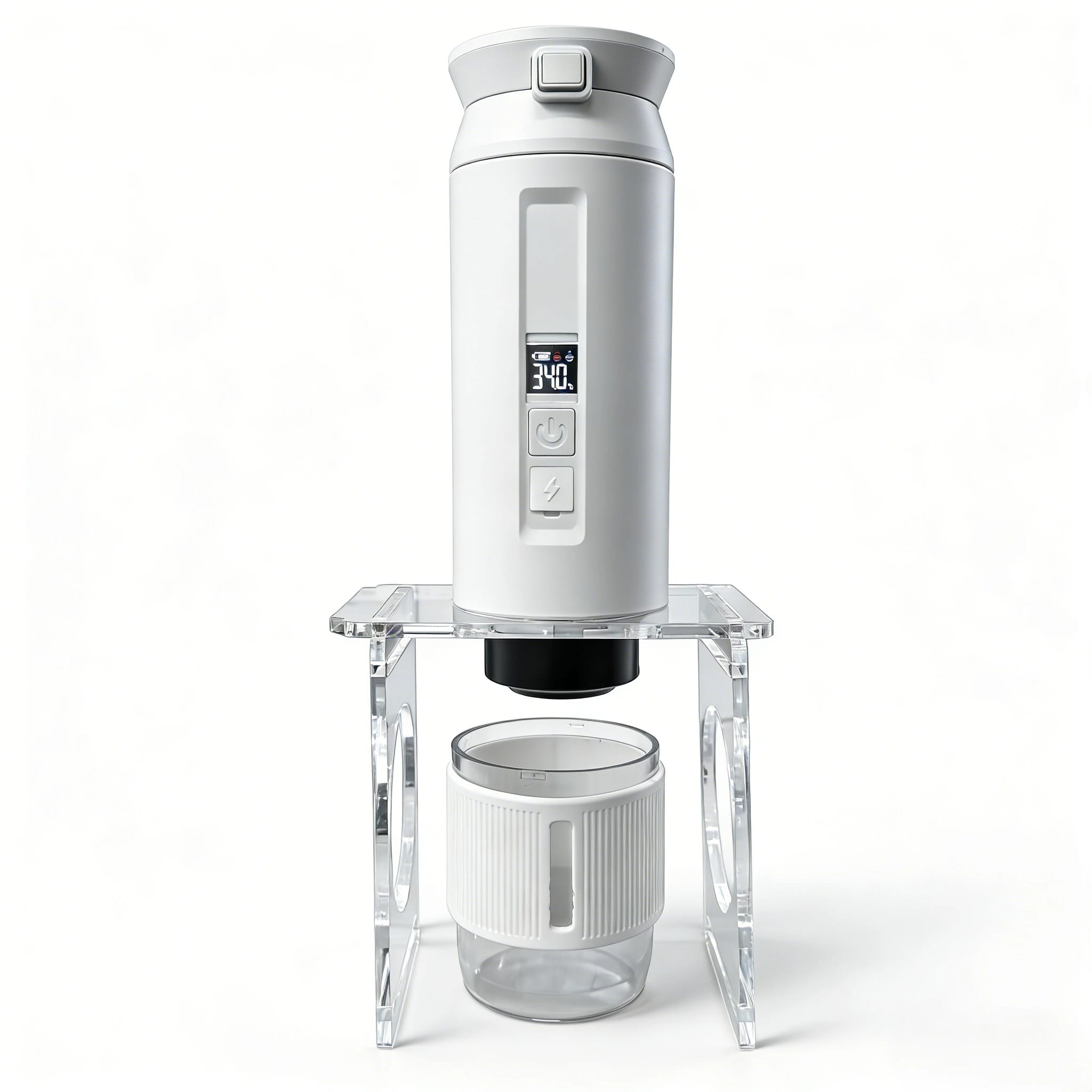 DQ-010 portable espresso machine with cup stand