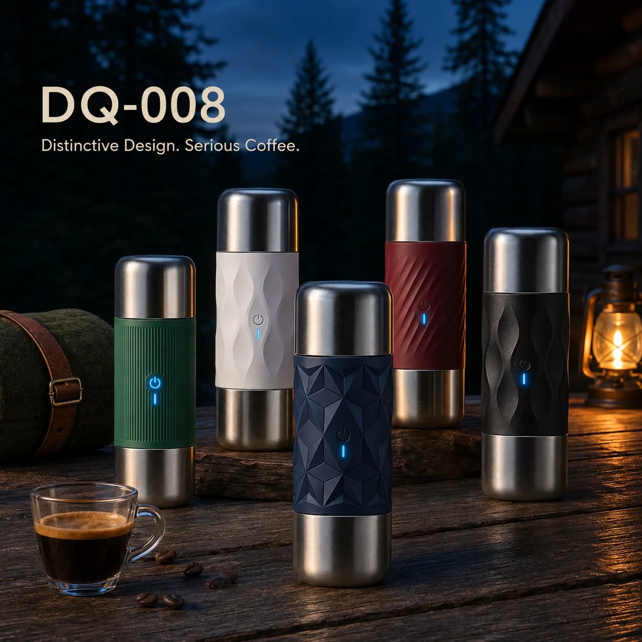 DQ-008 Double-Cup Portable Coffee Maker for Shared Use — TK Classic product view 3